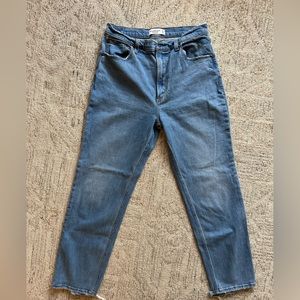 Abercrombie & Fitch the ankle straight, high rise jeans, size 30L
